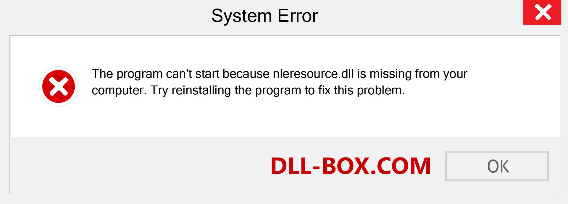  nleresource.dll file is missing?. Download for Windows 7, 8, 10 - Fix  nleresource dll Missing Error on Windows, photos, images