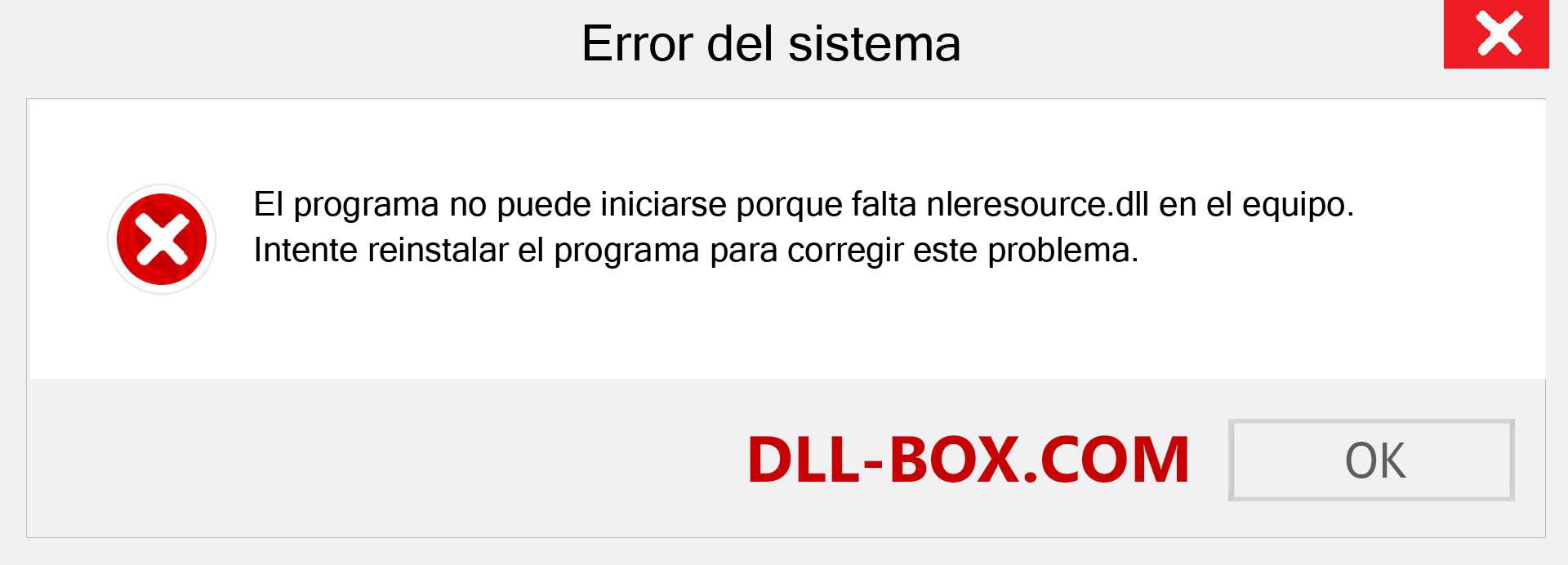 ¿Falta el archivo nleresource.dll ?. Descargar para Windows 7, 8, 10 - Corregir nleresource dll Missing Error en Windows, fotos, imágenes