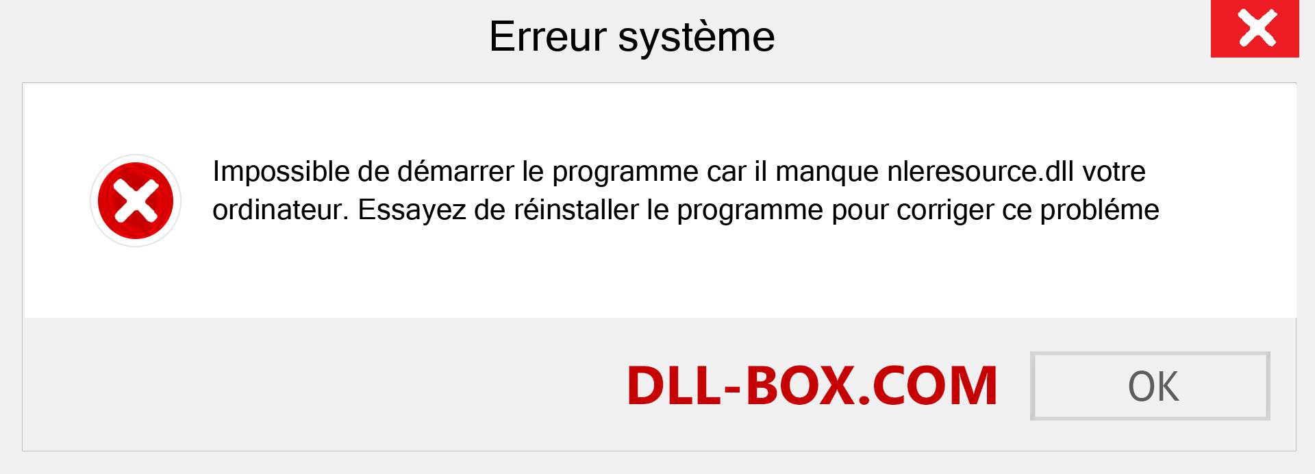 Le fichier nleresource.dll est manquant ?. Télécharger pour Windows 7, 8, 10 - Correction de l'erreur manquante nleresource dll sur Windows, photos, images